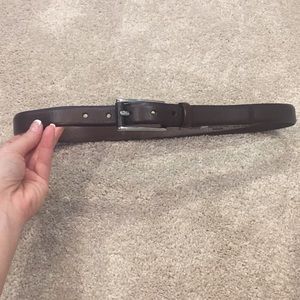 Dark brown leather Banana Republic belt